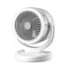 Electric Desk Fan 3 Light Intensities Stand Made Abs USB Charging Oscillating 3 Speed Settings White