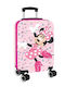 Safta Hard Pink Cabin Suitcase With 4 Wheels