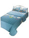 Duvet Cover Queen 230x260 Elle Blue