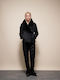 Frauen Pelz Black