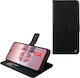 Volte-Tel Book Synthetic Leather / Silicone Black (TCL 60, TCL 60 SE, TCL 60R)