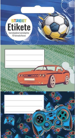 Street Notizbuch-Etiketten 10Stück