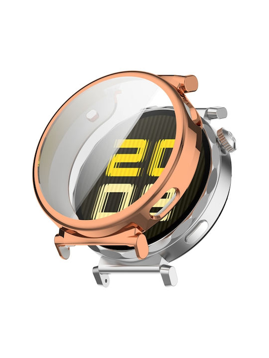 Watch Protection Silicone Case in Rose Gold color for Huawei Watch GT5 Pro 42mm