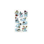 Christmas Stickers Bsb Snowman 7.8x12.5 1 Sheet...