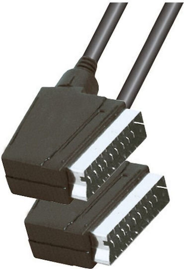 Video Kabel SCART 21-poliger Stecker Stereo 2 Stecker Schwarz Zuhause