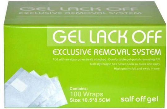 Sunone Gel Lack Off Folia Do Usuwania Hybryd 100szt