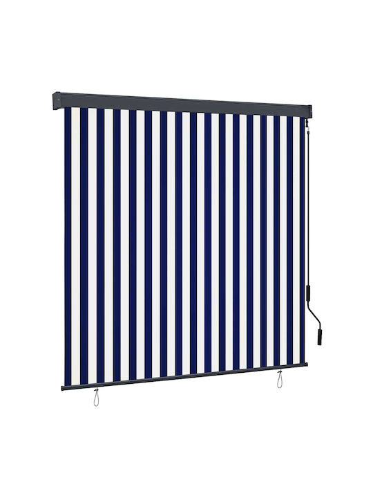 vidaXL Rollos Partieller Blackout Blau P180xH25...