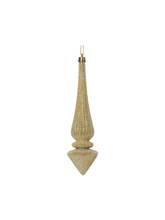 Ornament De Crăciun Pentru Brad Stalactită Agățat 4.8x19.5cm (Desene Și Modele Diverse) Triunghi
