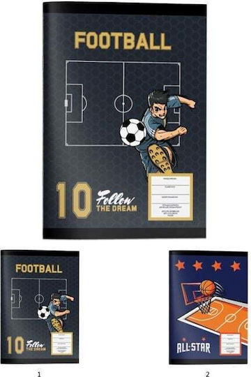 Must Team Notebook Ruled B5 40 Sheets 1pcs (Μiscellaneous Designs)
