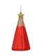 Christmas Decorative Glass Tree 12.6cm Red 2