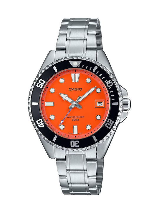 Casio Standard Women's Watch with Silver Metal Bracelet