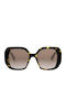 Bvlgari Damen Sonnenbrille mit Braun Schildkröte Kunststoff Gestell und Braun Verlaufsfarbe Linse