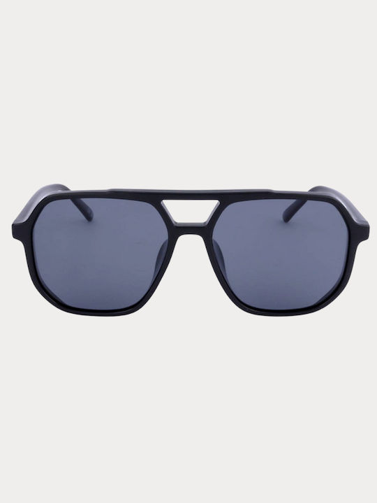 Prive Revaux Men's Sunglasses with Black Plastic Frame and Gray Lens BACKTALK/S-807