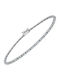 Xrisokosmima Women's Bracelet Riviera made of White gold 14K with Zircon