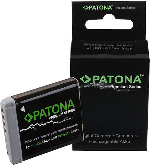 Patona Battery Patona Premium Canon NB-13L Canon Powershot G7X G5X G9X G7X Mark II 1253