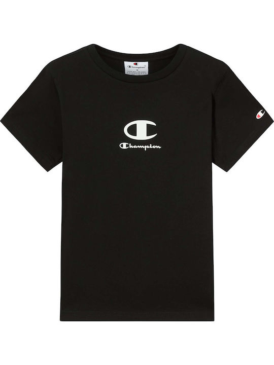 Champion Kinder-T-Shirt Schwarz