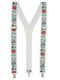 Straps Buticcochet Synthetic Material Metal Fasteners 40 Mm Floral Pattern White Br493