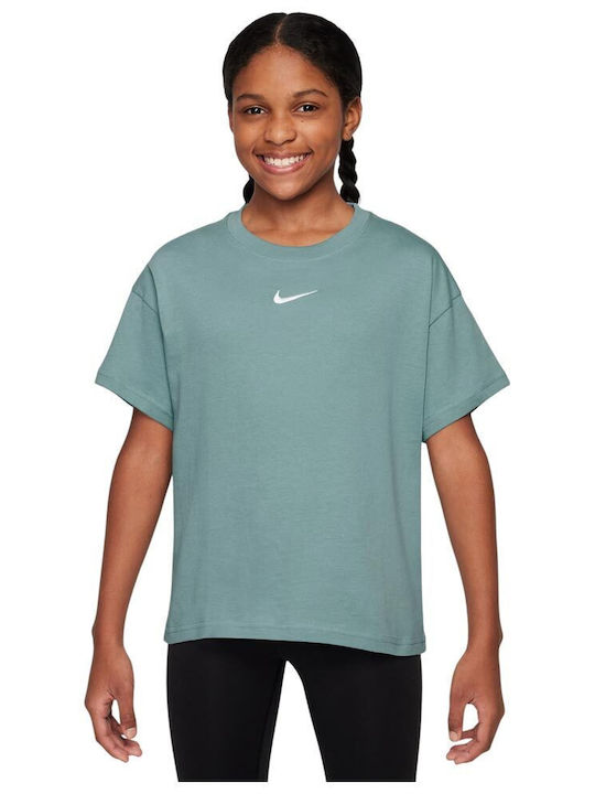 Nike Kids' T-shirt Green Sportswear