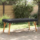 vidaXL Waterproof Sofa Cover Black 182x82x15cm