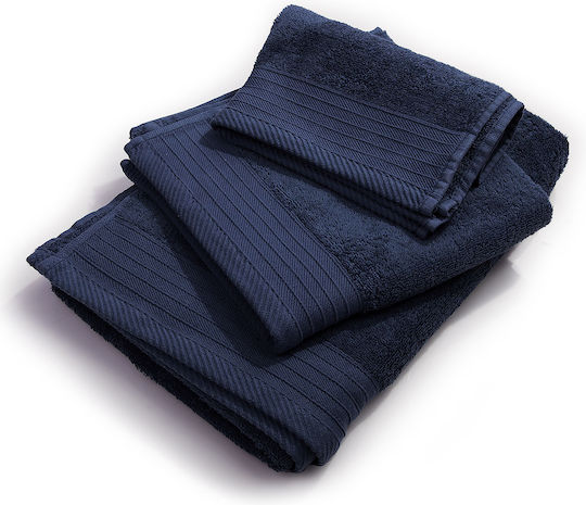 Dimcol Χεριών Πενιέ 40x60εκ. Navy Blue Βάρους 500gr/m²