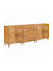 Sideboard made of Solid Wood with Drawers Coffee 60x33x75cm