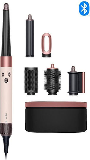 Dyson HS08 Airwrap i.d. Straight + Wavy Electric Hair Brush with Air & Rotating Head for Hair Straightening and Curls 1300W Ceramic Pink/Rose Gold
