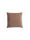 Nef-Nef Homeware Sofa Cushion Dakari Fleece Brown 99 45x45cm