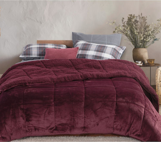 Nef-Nef Homeware Κουβερτοπάπλωμα Μονό 160x220εκ. Singular Bordo Nef-Nef Homeware Κουβερτοπάπλωμα Μονό 160x220εκ. Singular Bordo