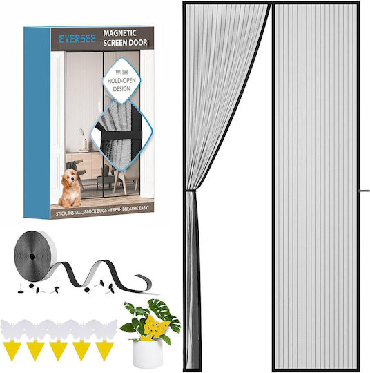 Pet Friendly Σίτα Πόρτας με Σκρατς με Μαγνητικό Κούμπωμα 210x90cm