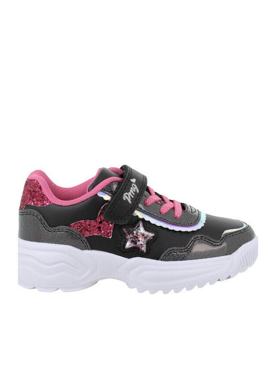Kids Sneakers with Scratch Black