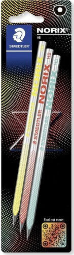 Staedtler Drawing Pencils Staedtler HB Sketch Writing Norix 3 HB Pencils 181-hbbk3