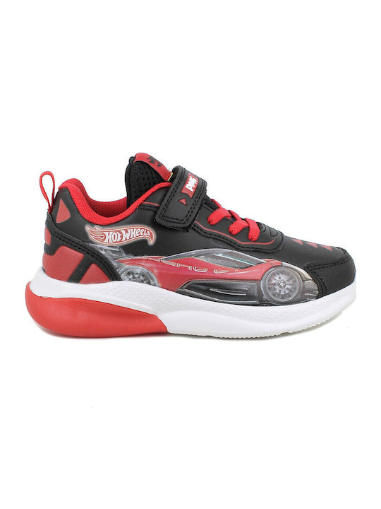 Kids Sneakers with Scratch & Lights Red