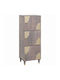 Cabinet Storage Solid Wood with 3 Drawers L40xW33.5xH110cm