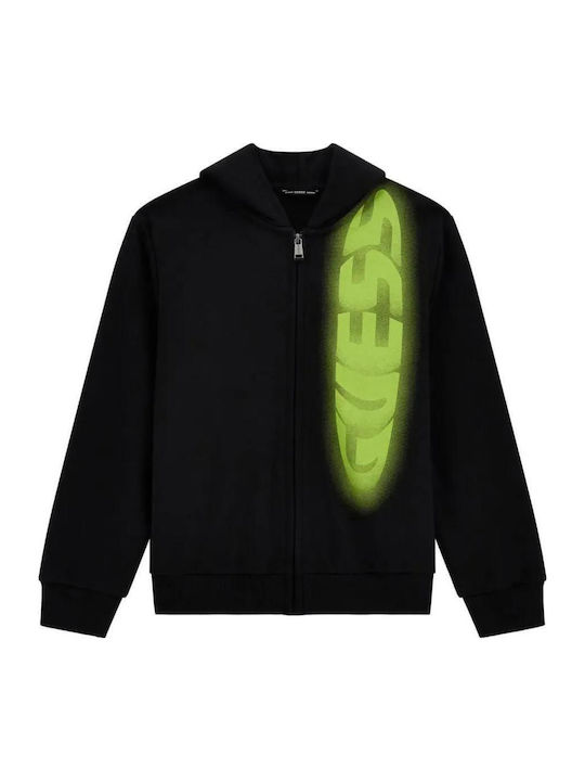 Kids Sweatshirt Cardigan Jet Black