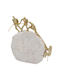 Decorative Polyresin 24x5.5x25 Cm Ecru Gold Keskor 72301