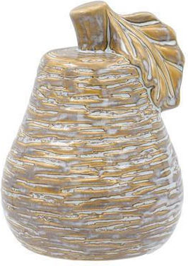 Keramik Tischdekoration Fylliana Birne Beige-Weiß Farbe 12x11x15cm Keramik Tischdekoration Fylliana Birne Beige-Weiß Farbe 12x11x15cm