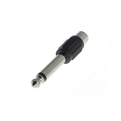 Mono Audio Adapter Female Rca To Male 6.3 Mm Jack