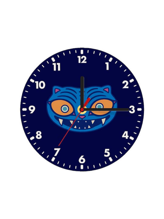 Koupakoupa Huntrix Derpy The Blue Tiger Wall Clock Wooden Blue