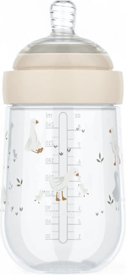 Little Dutch Plastic Baby Bottle Mio 240 Ml Little Goose Anti-Colic with Silicone Nipple for 0+, 0+ m, months Transparent 240ml