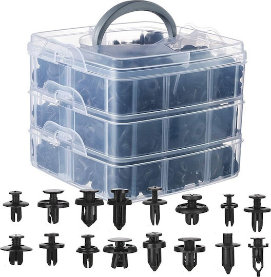 Set 620 Pieces Car Clips Upholstery Bumpers Plastic Organizer 5p-10125