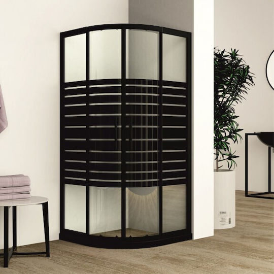 Inter Ceramic Cabinet Duș cu Glisare Ușă 95x105cm