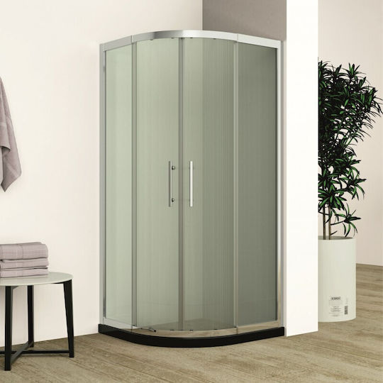 Inter Ceramic Καμπίνα Ντουζιέρας με Συρόμενη Πόρτα 95x200cm