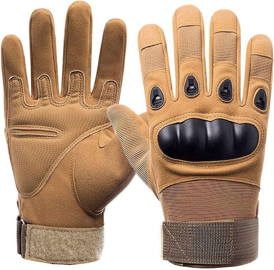 Tactical Military Survival Gloves XL Wrist Knuckle Protection – Khaki 35p-14456_k
