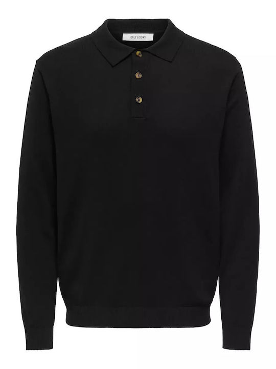 Only & Sons Long Sleeve Black Sweater