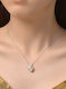 By Queen Necklace Heart S925 Double Heart Yellow White