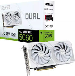 Asus GeForce RTX 5060 8GB Двоен бял OC