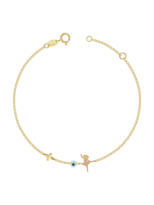 Kiriakos Gofas Kids Bracelet Chain from Gold 14K