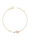Kiriakos Gofas Kids Bracelet Chain from Gold 14K with Butterfly