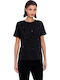 Damen T-Shirt Black