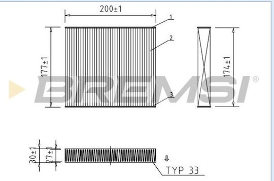 Bremsi Φιλτρα Καμπινας Citr.nemo Doblo Combo 08-> Fc0167